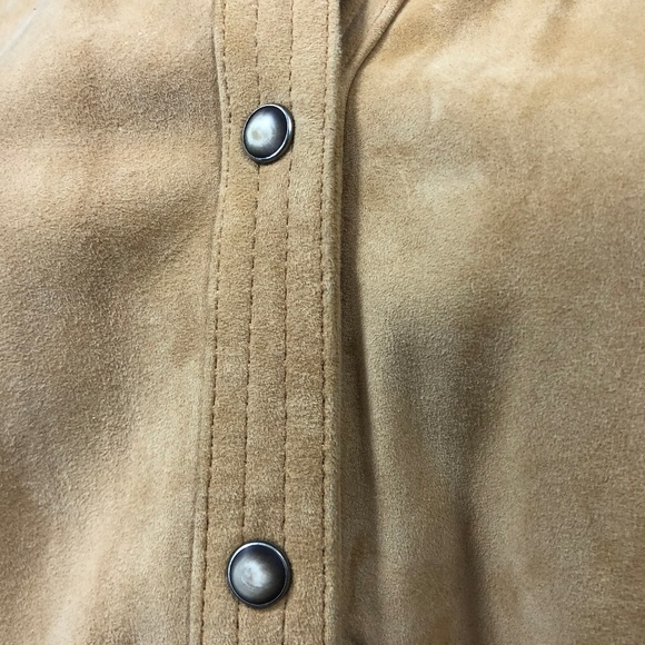 Eddie Bauer Suede Snap Shirt - Picture 3 of 8